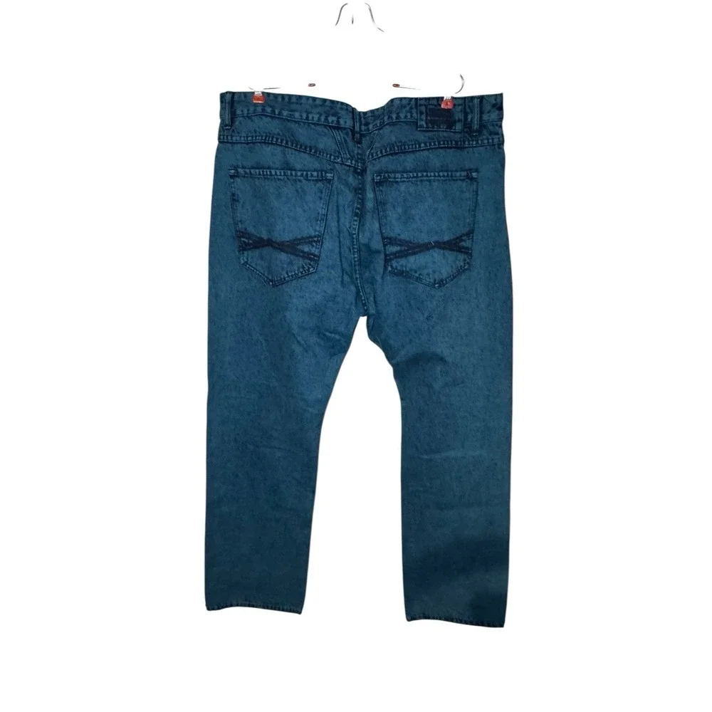 Sean John Mens Jeans Vintage Y2K Streetwear Hip Hop Straight Fit Classic Blue 40